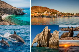 Gulf of California Marine Life Collage