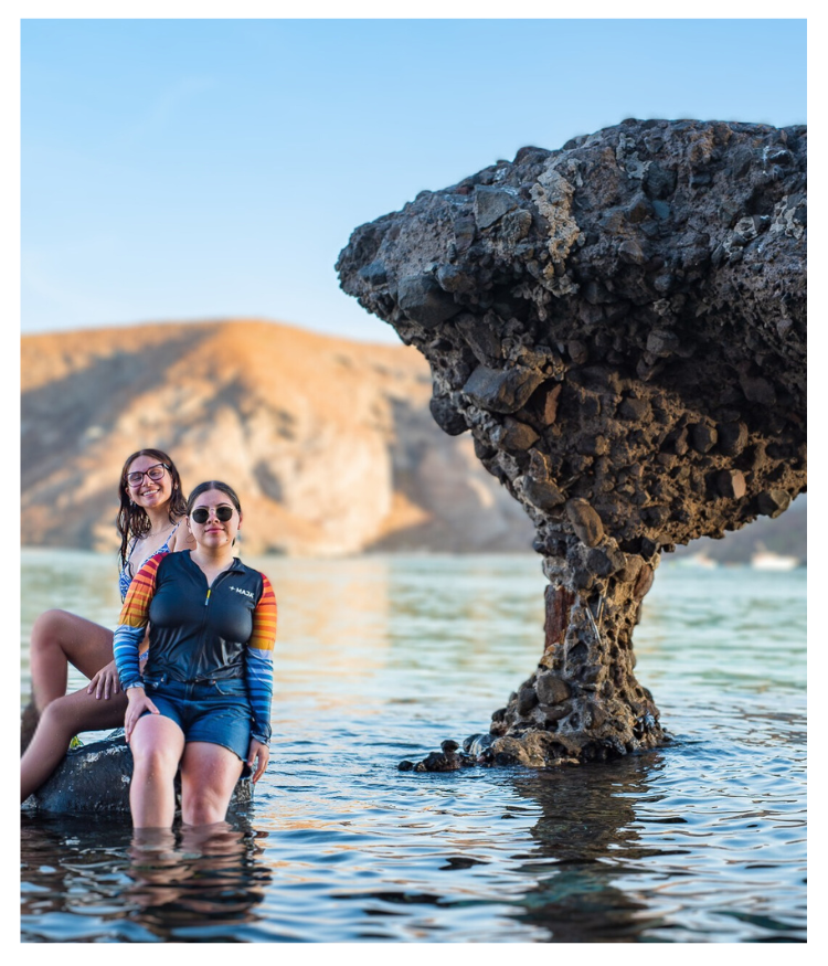 Guías locales de La Paz City Map en Playa Balandra, Golfo de California